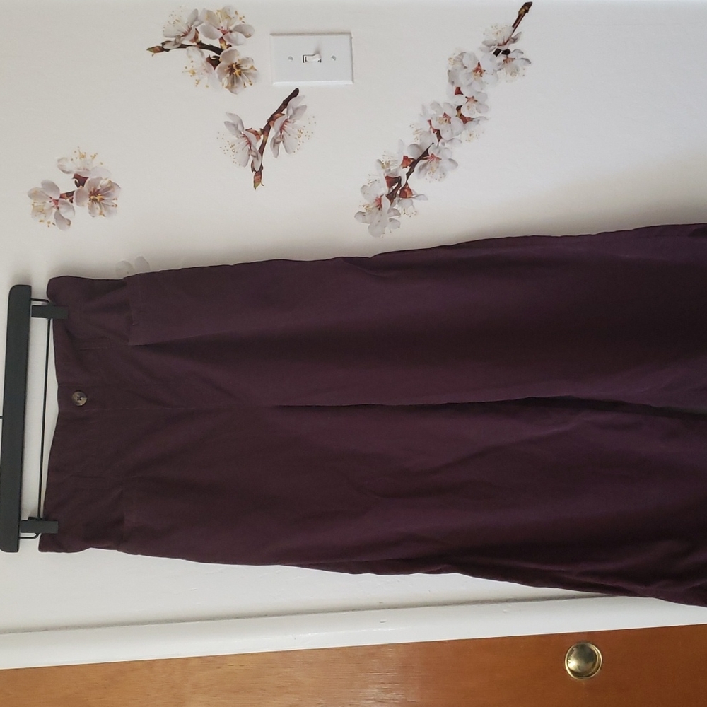 🟢Wide-leg corduroy paperbag waist pant